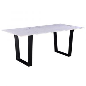 Primo International - Juno 72 in. White Marble Dining Table - 54496