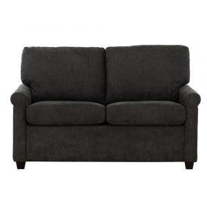 Primo International - Kensington Dark Grey 54 in. Convertible Twin Sleeper Sofa with USB Ports - 60522