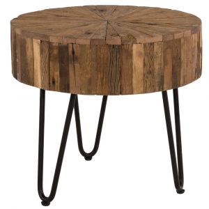 Primo International - Sawyer 22 in. Round Reclaimed Wood End Table - 37116