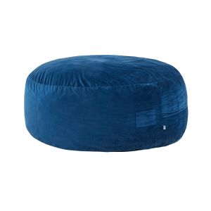 Primo International - Sealy Kade 6ft Velour Blue Memory Foam Bean Bag - 60443