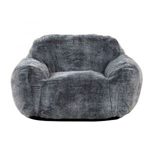 Primo International - Sealy Tore Faux Fur Blue Memory Foam Bean Bag - 60446