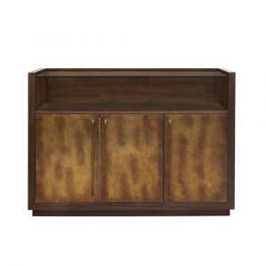 Pulaski - 3 Door Bar Cabinet with Glass Shelves - P301508