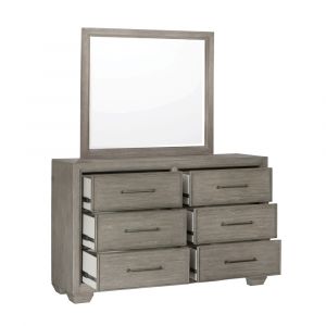 Pulaski - Andover 6 Drawer Dresser with Mirror - S714-BR-K7