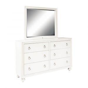 Pulaski - Bella Kids 6 Drawer Dresser�and Mirror with LED Lighting - S458-410_S458-430