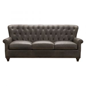 Pulaski - Charlie Tufted Leather Sofa in Heritage Brown - P927-680-1752