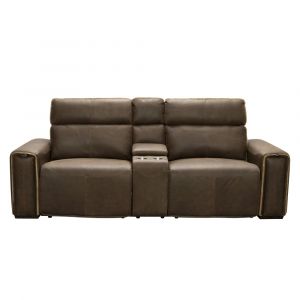 Pulaski - Contemporary Power Reclining Loveseat with Adjustable Headrests, Console & Storage - A973T-305-842