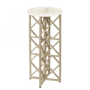 Pulaski Furniture - Gypsum Stone-Top Drink Table with Metal Base - P301592