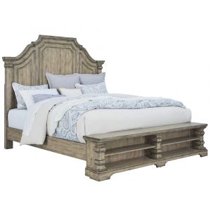 Pulaski - Garrison Cove Queen Panel Bed with Storage Footboard - P330-BR-K2