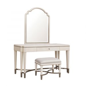 Pulaski - Grace Vanity and Mirror Set with Stool - P377-BR-K11