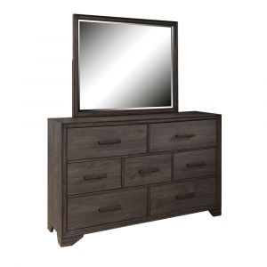 Pulaski - Granite Falls 7 Drawer Kids Dresser with Mirror in Espresso Brown - S462-410_S462-430