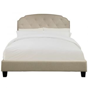 Pulaski - King All-In-One Shaped Corners Upholstered Bed in Dupree Linen - DS-2223-291-506_CLOSEOUT