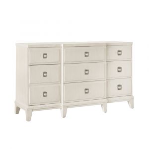 Pulaski - Madison 9-Drawer Dresser in a Grey-White Wash Finish - S916-010