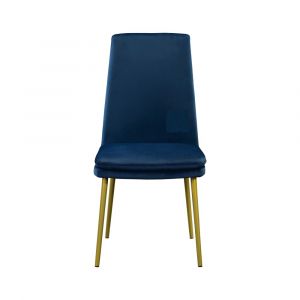 Pulaski - Modern Upholstered Dining Chair in Blue Velvet  - DS-D438-700-5_CLOSEOUT