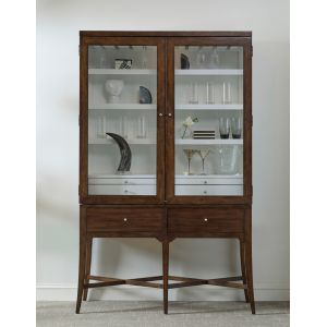 Pulaski - Modern Wood Bar Cabinet with Glass Doors and Storage Drawers - P301-BAR-K1