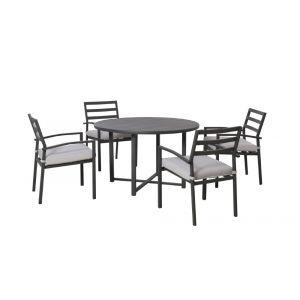 Pulaski - Outdoor Dining Table and Chair Set Black - DS-D471-OUT-K3