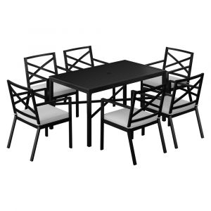 Pulaski - Outdoor Metal 7 PC Dining Table Set - D321-OUT-K1