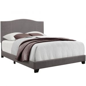 Pulaski - Queen All-In-One Modified Camel Back Upholstered Bed in Denim Cement� - DS-D122-290-369