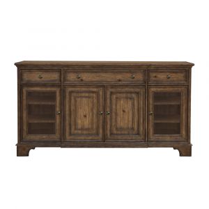 Pulaski - Revival Row 3-Drawer Buffet with Cabinet Doors - P348302