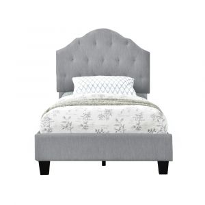 Pulaski - Scalloped Tufted Twin Upholstered Bed in Mist Gray - DS-2015-288-499_CLOSEOUT