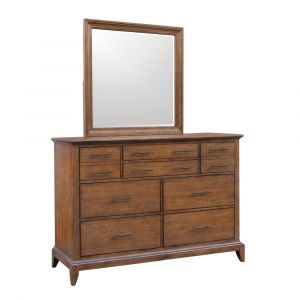 Pulaski - Shaker Heights 8-Drawer Dresser with Mirror - S838-BR-K7