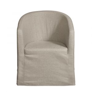Pulaski - Slipcover Barrel Back Chair With Casters - DS-D192-140-538