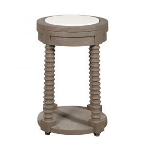 Pulaski - Spindle Leg Spot Table with Marble Top - P301538