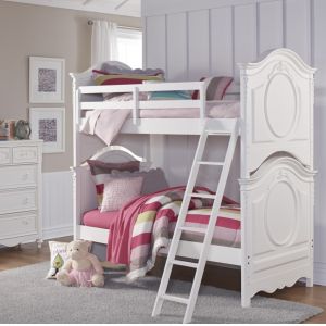 Pulaski - SweetHeart Twin Bunk Bed With Ladder Set - 8470-BR-K9
