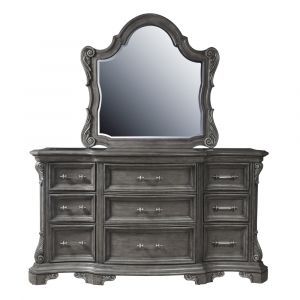 Pulaski - Vivian 9 Drawer Dresser and Mirror Set - P294-BR-K7