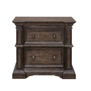 Pulaski - Woodbury Two Drawer Nightstand with USB in Cowboy Boots Brown - P351140