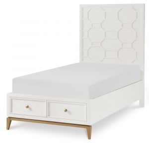 Rachael Ray - Chelsea Kids Complete Panel Bed With Storage Footboard Twin 3/3 - 7810-4123K