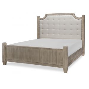 Rachael Ray - Monteverdi Complete King Upholstered Low Post Bed - 7500-4206K