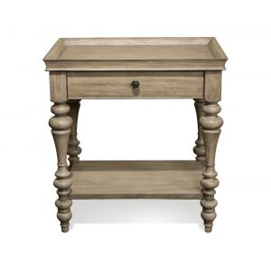 Riverside Furniture - Corinne Wood Top Leg Nightstand - 21566