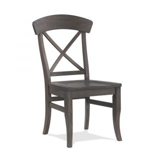Riverside Furniture - Harper X-back Side Chair in Matte Black - 60257_riverside