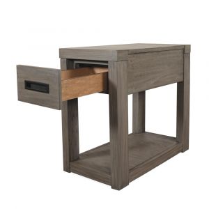 Riverside Furniture -  Riata Gray Chairside Table - 79812