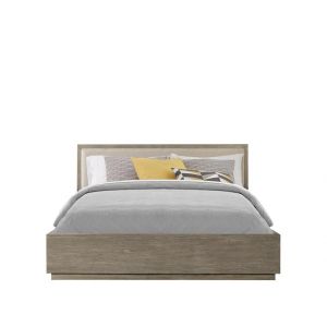 Riverside Furniture - Zoey King Low Upholstered Panel Bed in Urban Gray - 58072_58081_58088