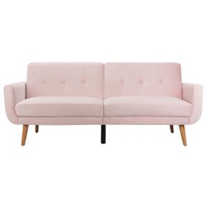 Safavieh - Bushwick Foldable Futon Sofa Bed - Blush - Natural - LVS2006D
