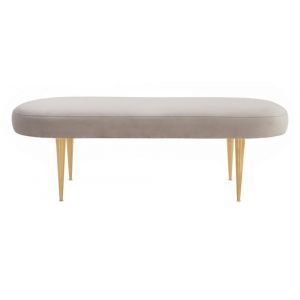 Safavieh - Couture - Corinne Oval Bench - Pale Taupe - Gold - SFV4704D