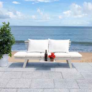 Safavieh - Emely Outdoor Daybed - Grey - Beige - PAT7300B