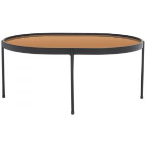 Safavieh - Emmerich Mirrored Coffee Table - Rose Gold - Black - COF4218A