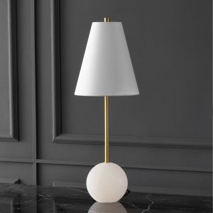 Safavieh - Couture - Genesis Alabaster Table Lamp - Gold - White - CTL1062A