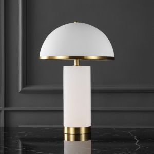 Safavieh - Couture - Izabel Alabaster Table Lamp - Gold - White - CTL1063A