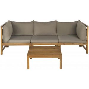 Safavieh - Lynwood Outdoor Sectional - Natural - Taupe - PAT6713B