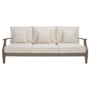 Safavieh - Couture - Martinique Wood Patio Sofa - Light Grey - Beige - CPT1013C