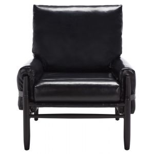 Safavieh - Oslo Mid Century Arm Chair - Black - Black - ACH4509B