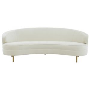 Safavieh - Primrose Curved Sofa - Creme - Gold - SFV4715C