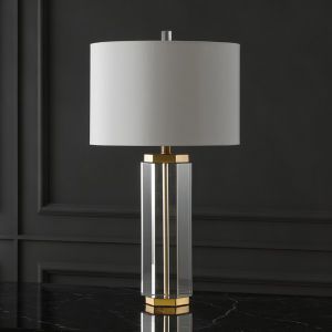 Safavieh - Roshan Crystal Table Lamp - Clear - Gold - CTL1034A