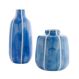Safavieh - Saori Ceramic Vase - Blue - White  (Set of 2) - RDC4012A-SET2
