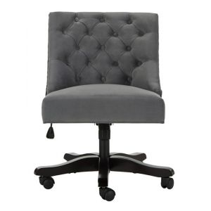 Safavieh - Soho Tufted Swivel Desk Chair - Grey - MCR1030B