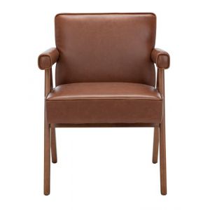 Safavieh - Suri Mid Century Arm Chair - Cognac - Walnut - ACH4508C