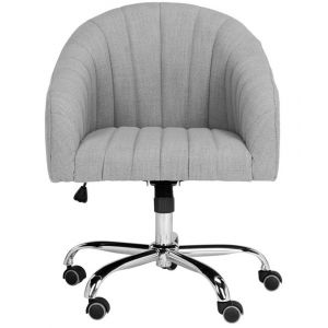 Safavieh - Themis Swivel Office Chair - Grey - Chrome - OCH4503A